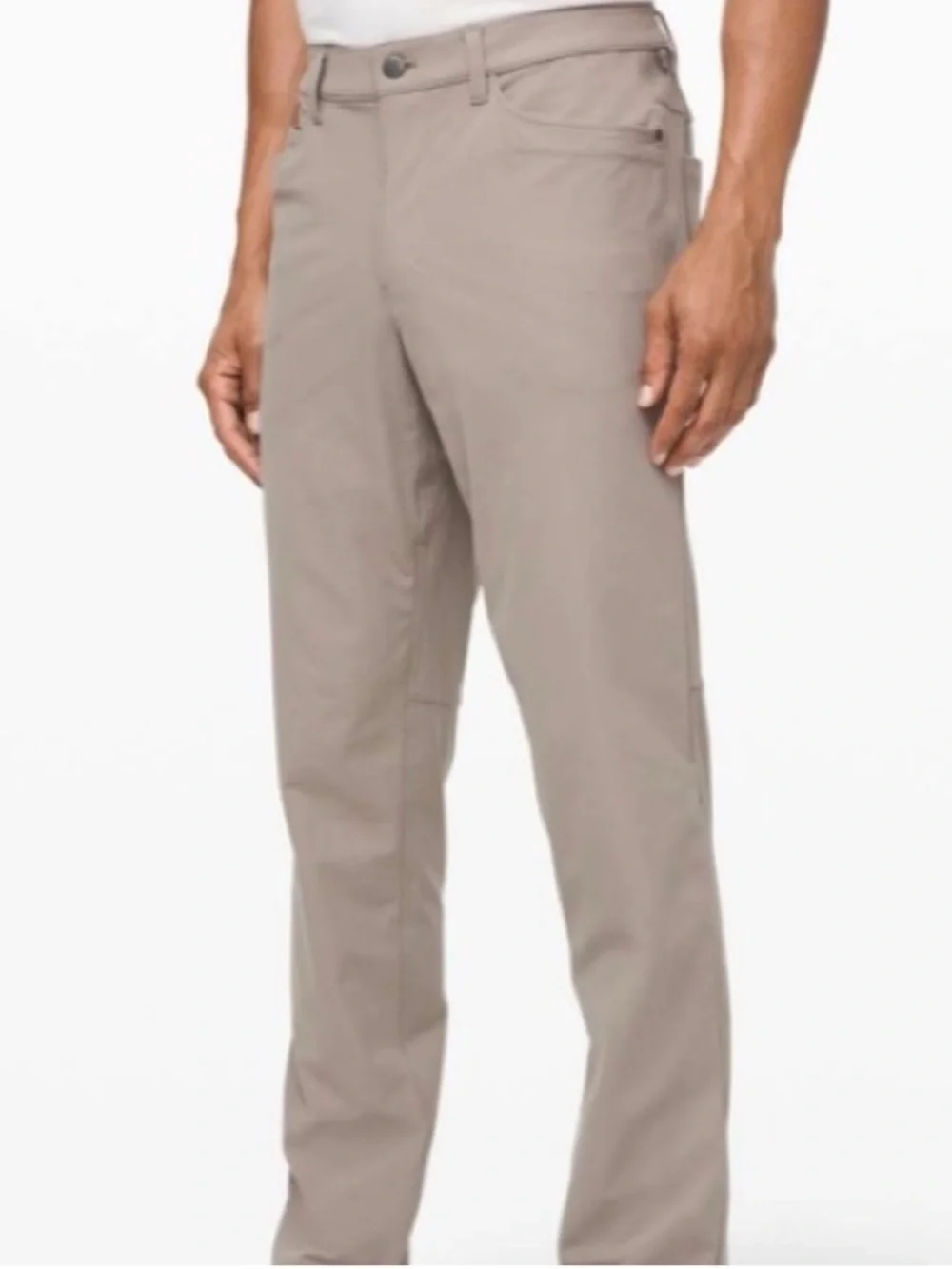 Lululemon Tan‎ Gray Carbon Dust ABC Pant- 34x30